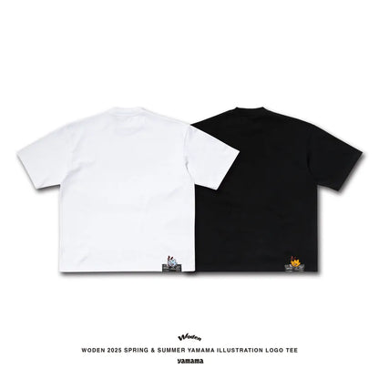 WODEN 2025 Spring & Summer YAMAMA illustration LOGO Tee