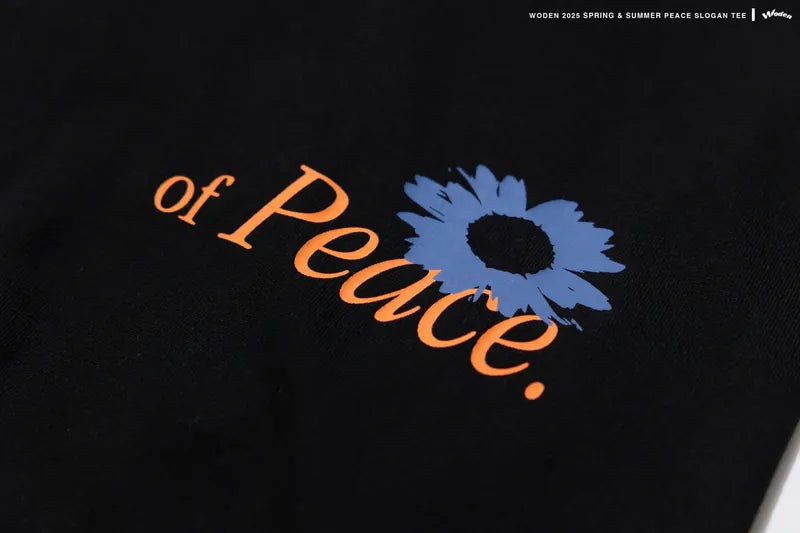 WODEN 2025 Spring & Summer 004 Peace Slogan Tee