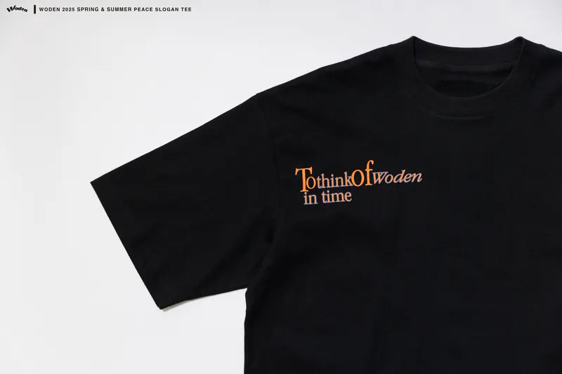 WODEN 2025 Spring & Summer 004 Peace Slogan Tee