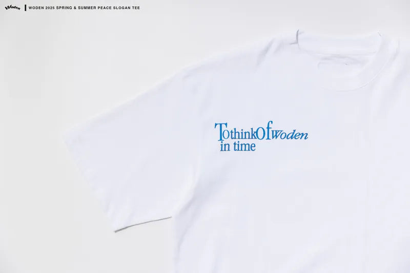 WODEN 2025 Spring & Summer 004 Peace Slogan Tee