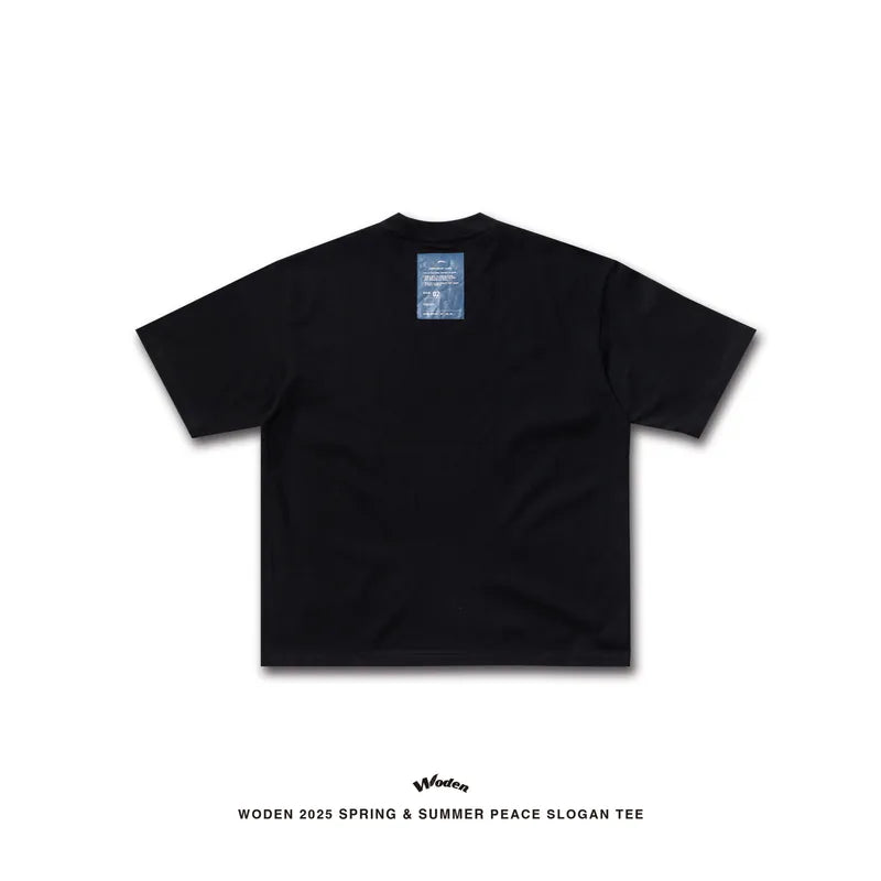 WODEN 2025 Spring & Summer 004 Peace Slogan Tee