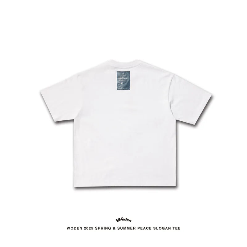 WODEN 2025 Spring & Summer 004 Peace Slogan Tee