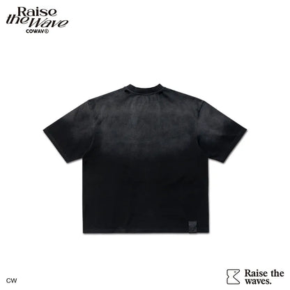 COWAVE 2025 Spring & Summer Neckline Printing Tee