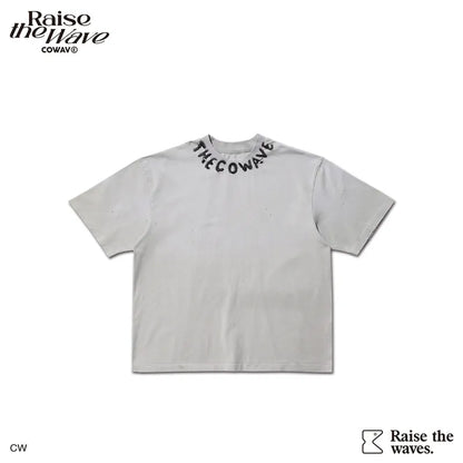 COWAVE 2025 Spring & Summer Neckline Printing Tee