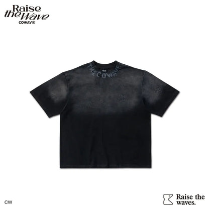 COWAVE 2025 Spring & Summer Neckline Printing Tee