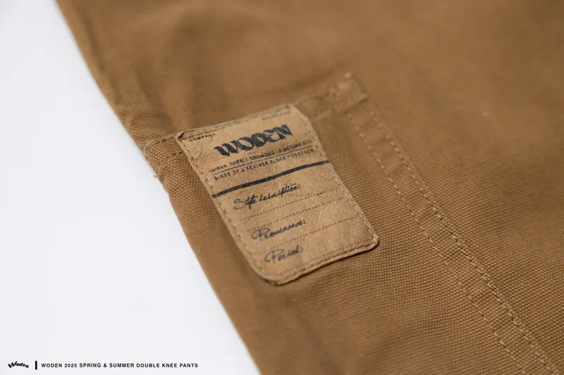WODEN 2025 Spring & Summer 038 Doubleknee Pants (Camel)