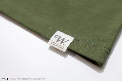 WODEN 2025 Spring & Summer 037 Patchwork POLO Shirt