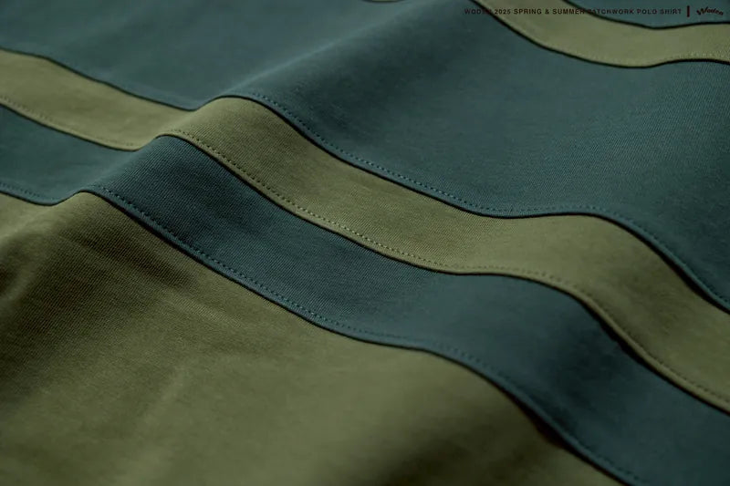 WODEN 2025 Spring & Summer 037 Patchwork POLO Shirt