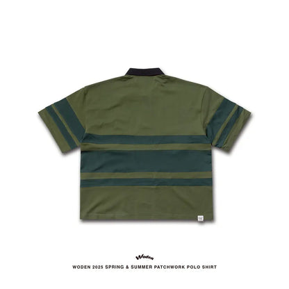 WODEN 2025 Spring & Summer 037 Patchwork POLO Shirt