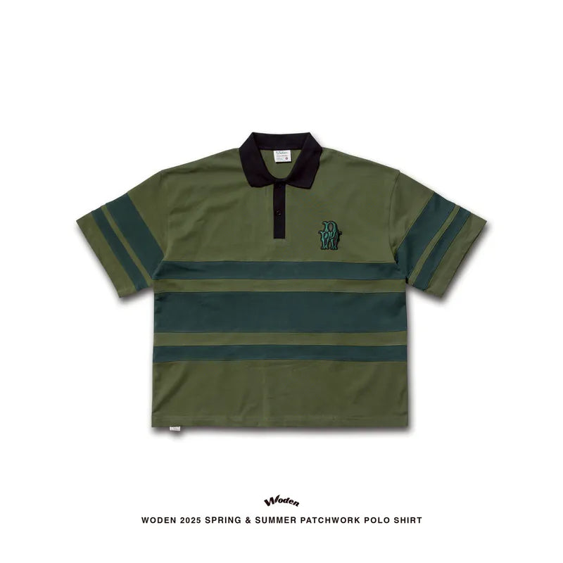 WODEN 2025 Spring & Summer 037 Patchwork POLO Shirt