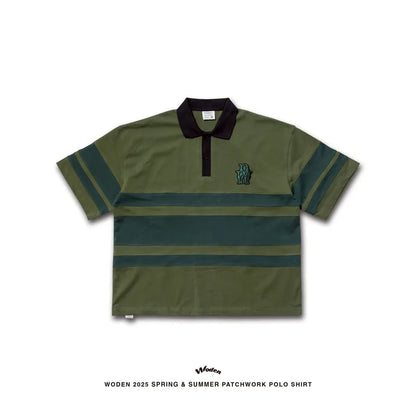 WODEN 2025 Spring & Summer 037 Patchwork POLO Shirt