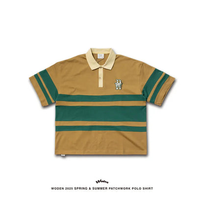 WODEN 2025 Spring & Summer 037 Patchwork POLO Shirt