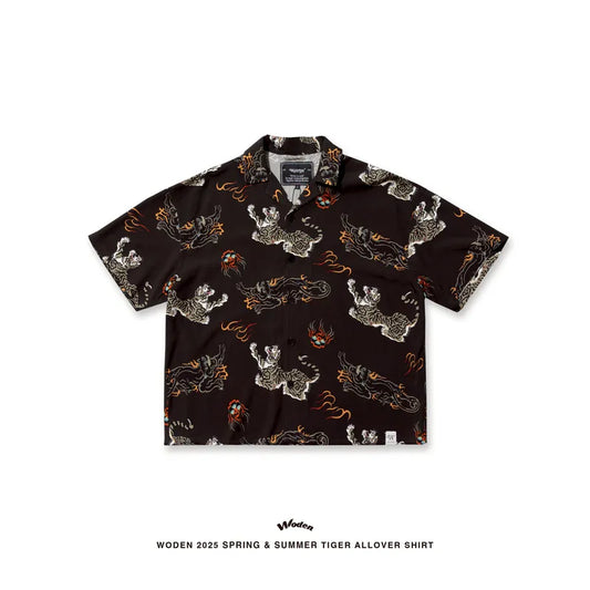 WODEN 2025 Spring & Summer Tiger Allover Shirt
