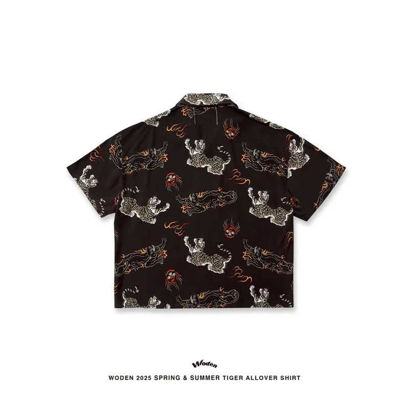 WODEN 2025 Spring & Summer Tiger Allover Shirt
