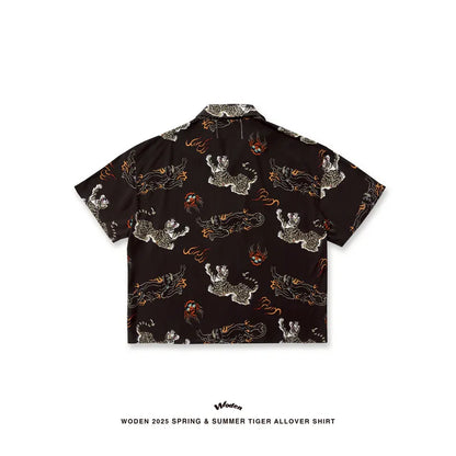 WODEN 2025 Spring & Summer Tiger Allover Shirt