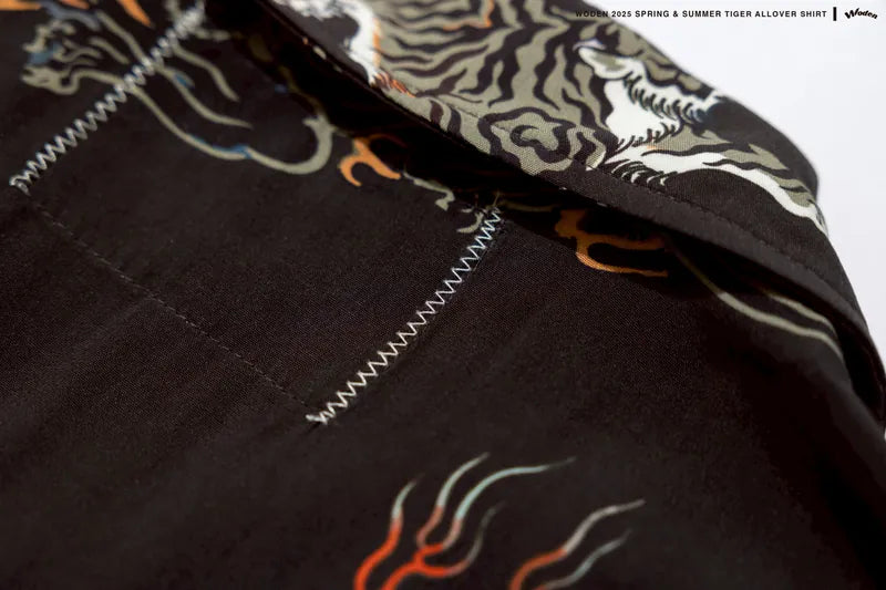 WODEN 2025 Spring & Summer Tiger Allover Shirt