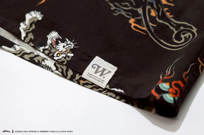 WODEN 2025 Spring & Summer Tiger Allover Shirt