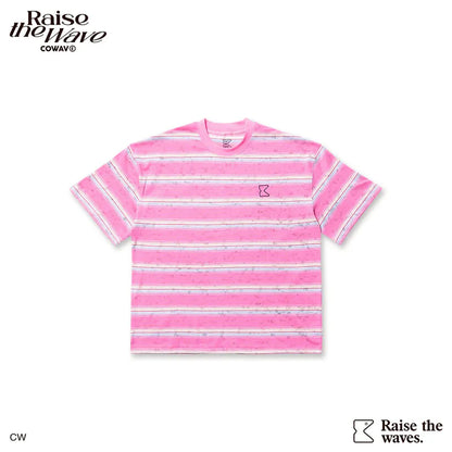 COWAVE 2025 Spring & Summer Washed stripe Tee