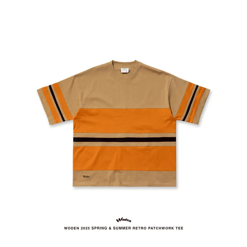 WODEN 2025 Spring & Summer 043 Retro Patchwork Tee