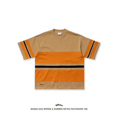 WODEN 2025 Spring & Summer 043 Retro Patchwork Tee