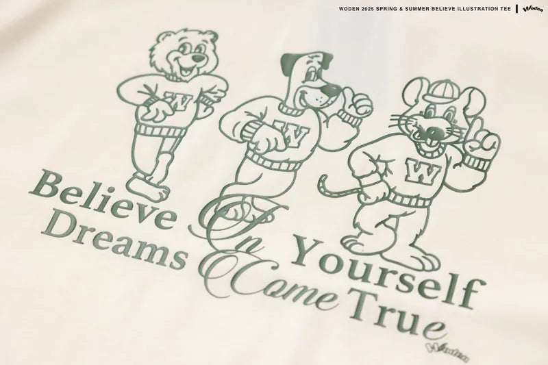 WODEN 2025 Spring & Summer 060 Believe illustration Tee