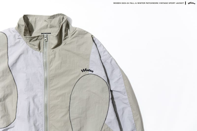WODEN 2023-24 Autumn & Winter 001 Patchwork Vintage Sport Jacket 淺綠