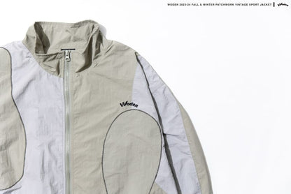 WODEN 2023-24 Autumn & Winter 001 Patchwork Vintage Sport Jacket 淺綠