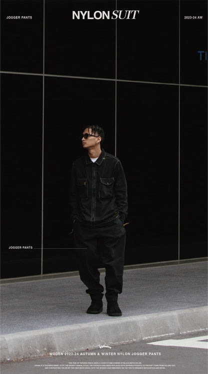 WODEN 2023-24 Autumn & Winter 026 Nylon Jogger Pants