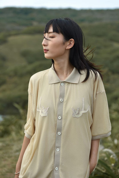 MOMENTUM Spring-Summer 2023 Mesh Shirt 網眼貼布襯衫