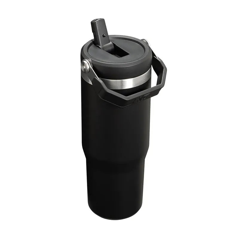 STANLEY 經典系列 IceFlow 手提吸管杯 0.88L - 消光黑