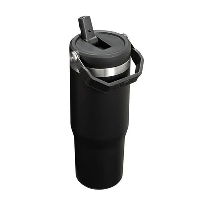 STANLEY 經典系列 IceFlow 手提吸管杯 0.88L - 消光黑