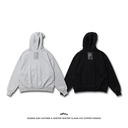 WODEN 2024 Autumn & Winter 055 Clean Cut Zipper Hoodie Jacket