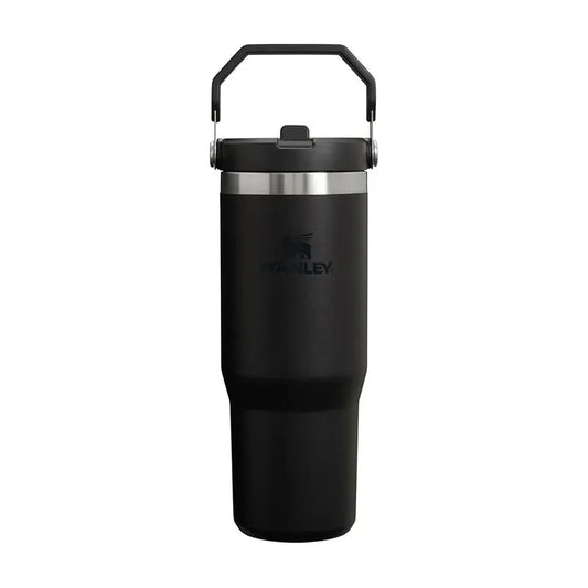 STANLEY 經典系列 IceFlow 手提吸管杯 0.88L - 消光黑