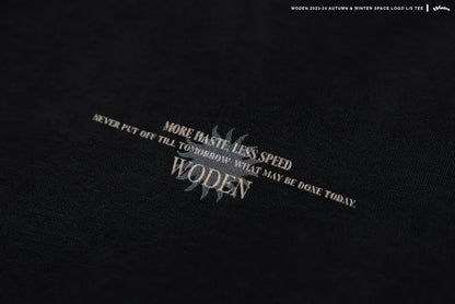 WODEN 2023 Autumn & Winter 041 Space LOGO L/S tee
