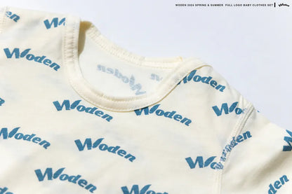 WODEN 2024 Spring & Summer 058 Full LOGO Baby Clothes Set