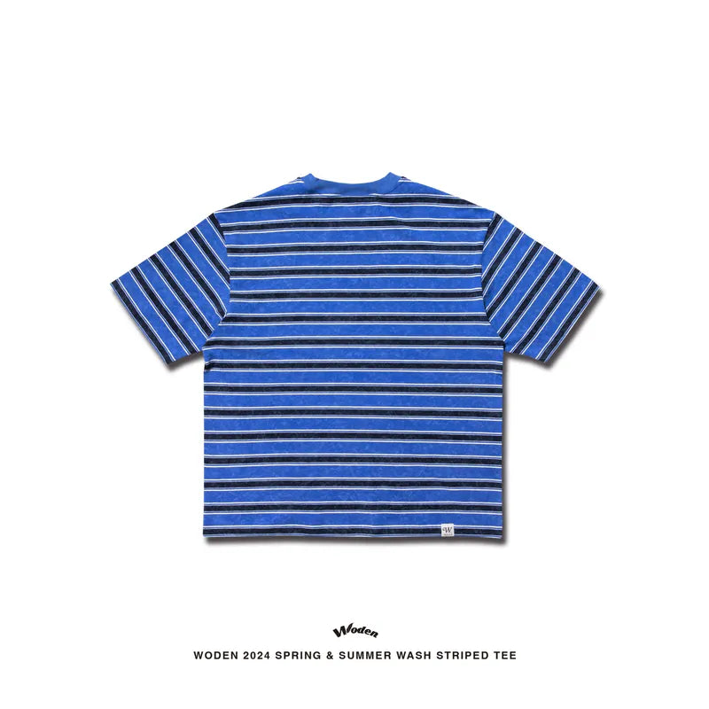 WODEN 2024 Spring & Summer 029 Wash Striped Tee