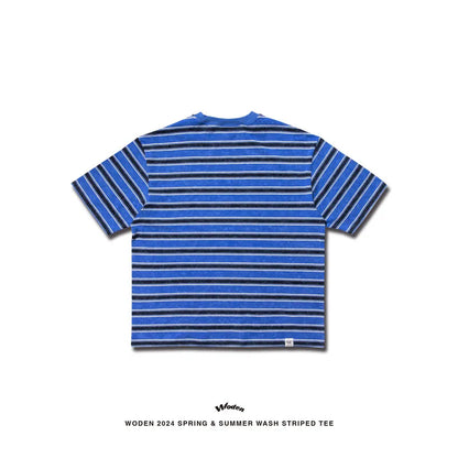 WODEN 2024 Spring & Summer 029 Wash Striped Tee
