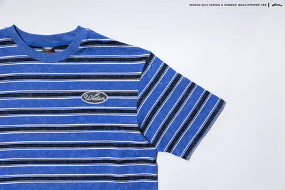 WODEN 2024 Spring & Summer 029 Wash Striped Tee