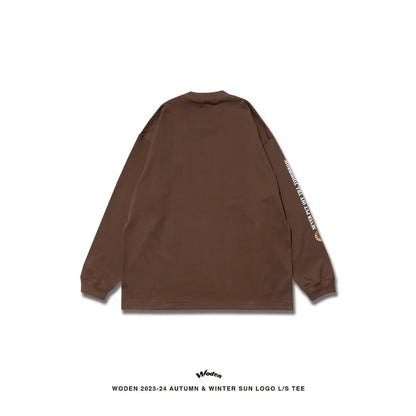 WODEN 2023 Autumn & Winter 040 Sun LOGO L/S tee