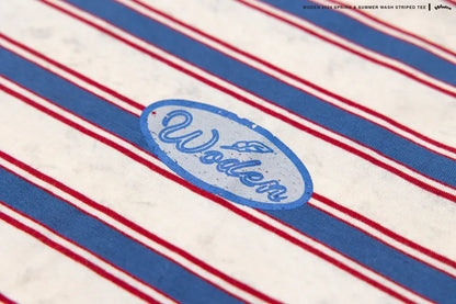 WODEN 2024 Spring & Summer 029 Wash Striped Tee