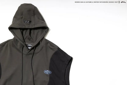 WODEN 2023 Autumn & Winter 042 Patchwork hoodie Vest