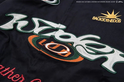 WODEN 2023-24 Autumn & Winte 047 Patchwork Racer Jacket