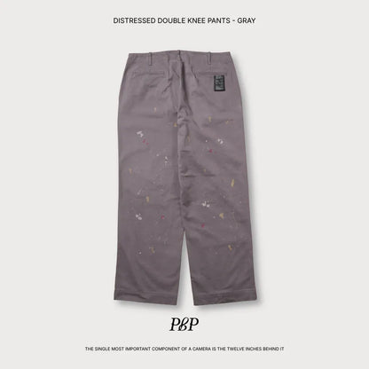 P.B.P Distressed Double Knee Pants