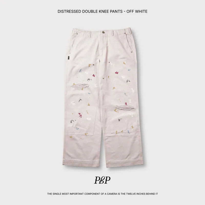 P.B.P Distressed Double Knee Pants
