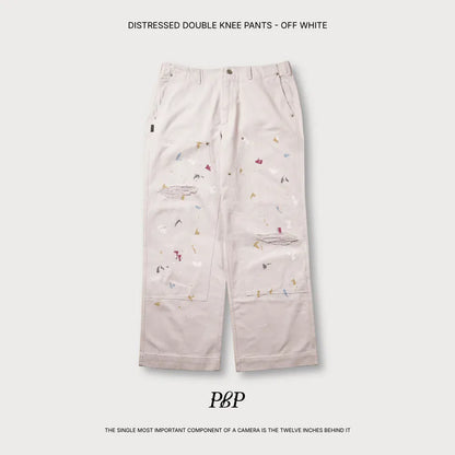 P.B.P Distressed Double Knee Pants