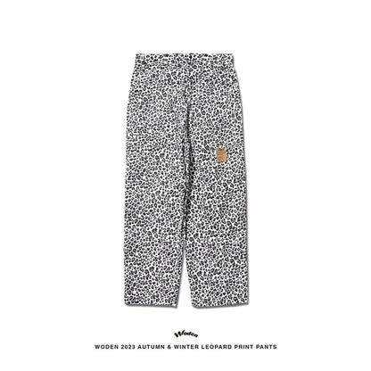 WODEN 2023 Autumn & Winter Leopard Print Pants
