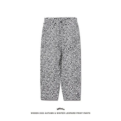 WODEN 2023 Autumn & Winter Leopard Print Pants