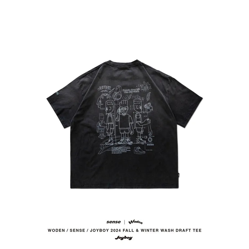 WODEN / sense / Joyboy 2024 Fall & Winter 019 Wash Draft Tee