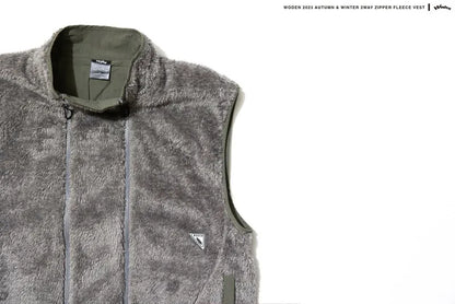 WODEN 2023 Autumn & Winter 2Way Zipper fleece Vest