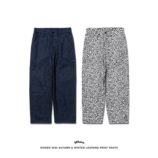 WODEN 2023 Autumn & Winter Leopard Print Pants